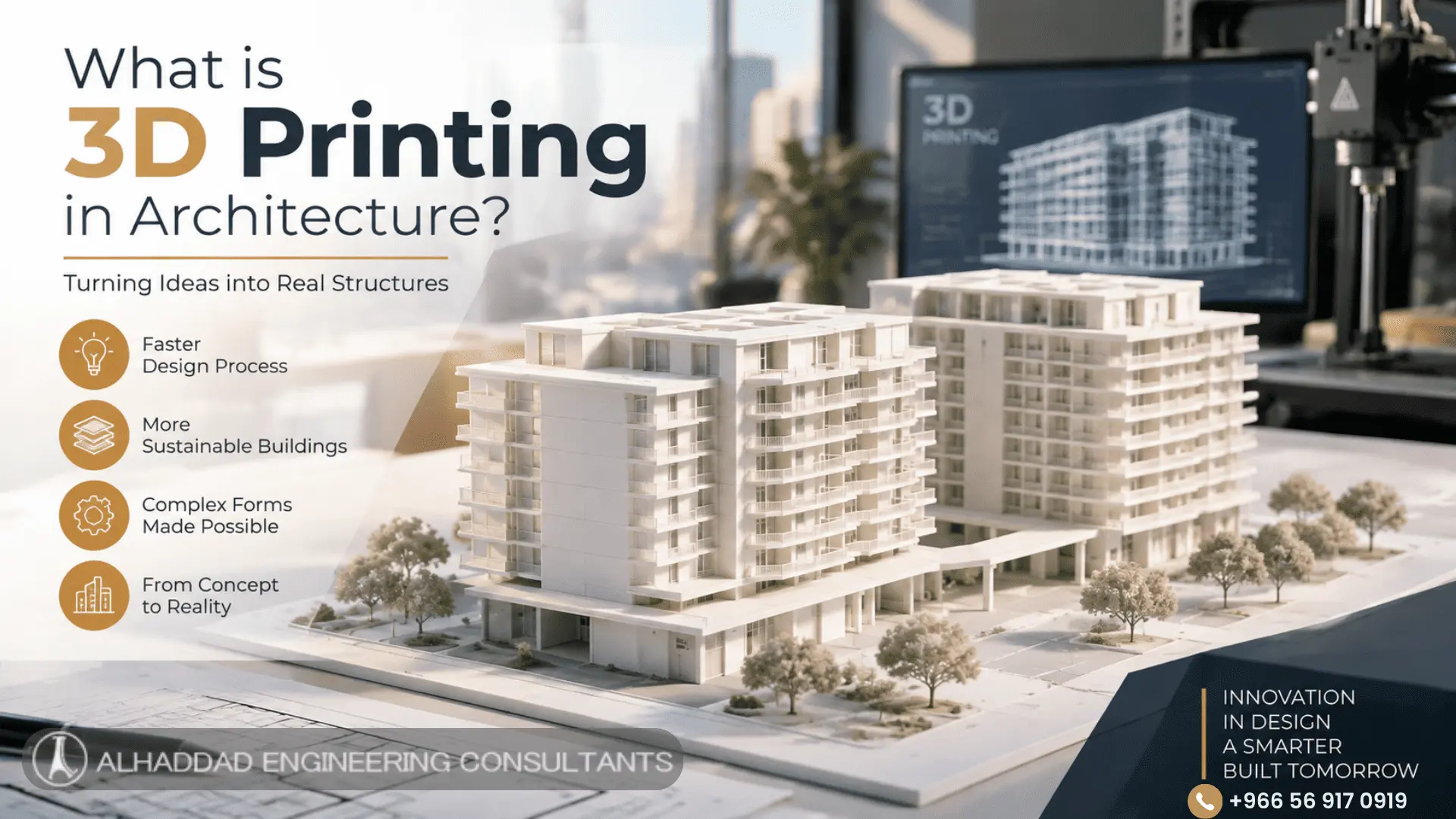 what is 3D printing in architecture with Al Hadad 0138345032